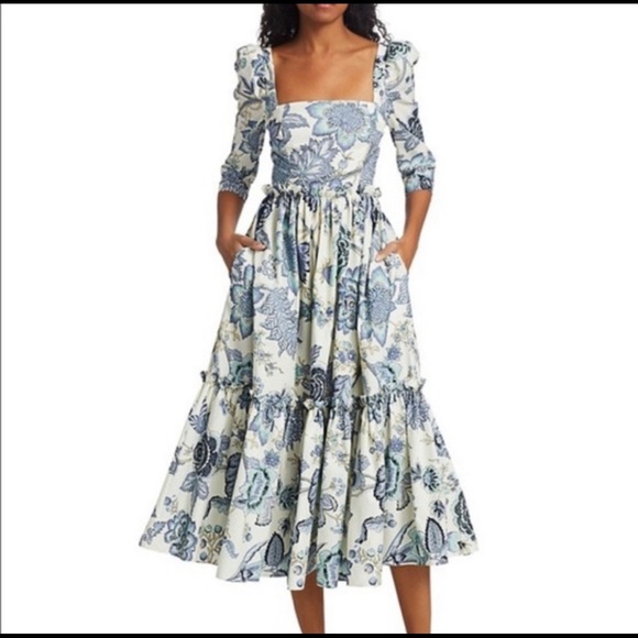 Tuckernuck Designer Inspired Jacobean Midi Dress M - Picture 5 of 12